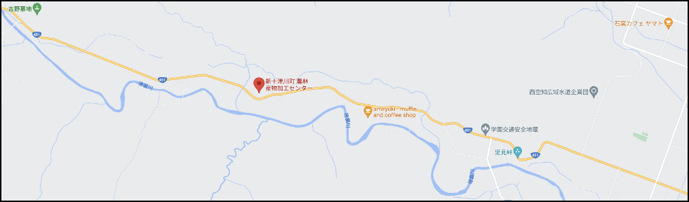 新十津川町農林産物加工センターの地図